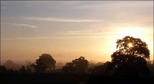 Morning mist across the West Country (Photo: William Saywell