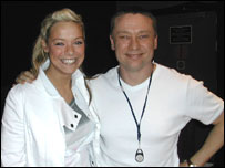 Liz McClarnon with Tony Snell