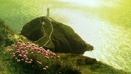 Sunlight over South Stack.