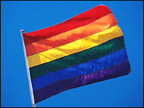 A Pride flag