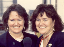 Trisha Macnair and her twin sister Gill Jenkins