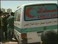 Ambulância em Gaza 