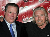 Al Gore ve Richard Branson