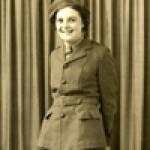 Mrs. Jean Newton nee Maskery in her NAAFI uniform during WWII