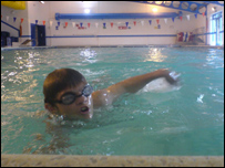 Thomas in the swimathon