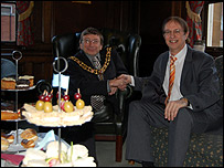 Lord Mayor of Leicester and Dave Andrews