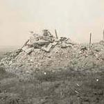 The farmhouse where Angelina lived, as a pile of rubble after the fighting