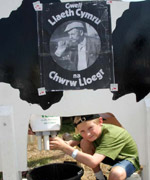 Gwion James, Aberystwyth yn godro'r fuwch