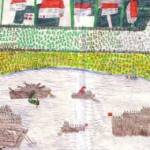 My child's eye view of Falmouth harbour during the evacuation of Dunkirk, told to me by my grandmother one evening, as I sat at her feet drawing the scene