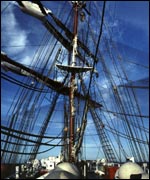 Mast of a tall ship