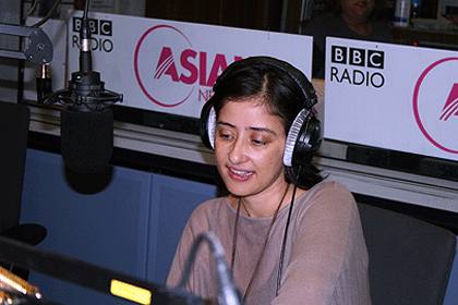 Manisha Koirala live in the studio on the show!