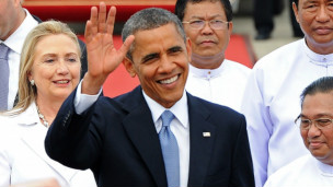 Obama khi vừa đến Miến Điện