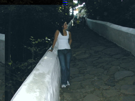 And me(4 years ago) in the shortest way looking at a little monkey at the tree