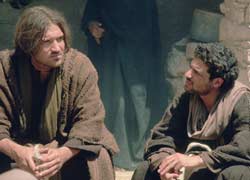 Who does Jesus think he is? A disciple looks questioningly at him