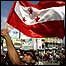 Manifestante no Nepal