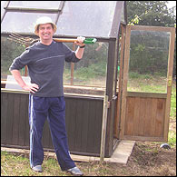 Simon in the garden
