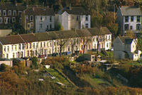 Llun o'r pentref heddiw. Llun gan S4C