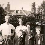 Paul, Margaret and Peter Dolan with their parents.