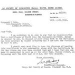 Geoff's Certificate of Merit from Lieutenant Colonel Chislett, the Battalion Commanding Officer