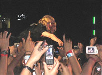 Madonna seen from the crowd