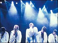 Take That live on stage