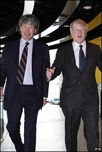 Tim Parker and Boris Johnson