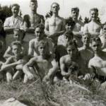 Our party taken at the swimming pool, Zwittau. Quite a few replacements as some of the lads had left us.
