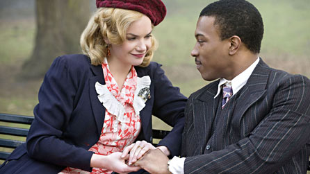 Queenie (Ruth Wilson) and Michael's (Ashley Walters) paths cross in Small Island