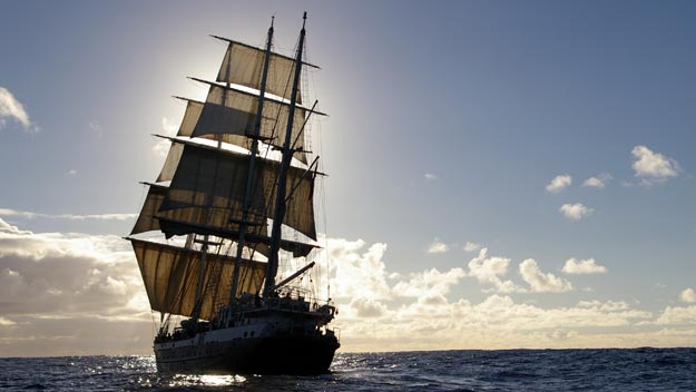 The Lord Nelson off the Canary Islands