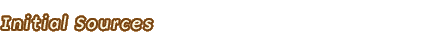 Initial Sources
