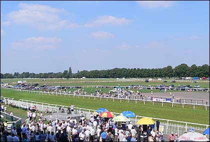 It's a beautiful day at Worcester Racecourse