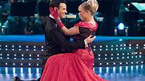 Letitia and Darren dance the Foxtrot