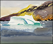 Rosie's painting of an iceberg