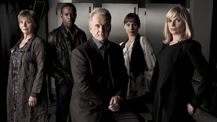 L-R: Sue Johnston, Wil Johnson, Trevor Eve, Tara FitzGerald and Eva Birthistle star in Waking The Dead