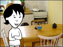 Helen in the kitchen