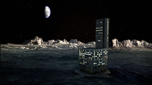The Royal Hope lands on the lunar surface.