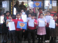 Group of children from Abingdon Primary school