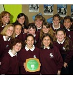 Parti merched Ysgol Eifionydd - cyntaf, parti merched dan 15 oed