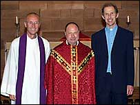 Father Tom Singleton, Rev John Hodgkinson and Rev David Edmondson