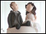 Bride and groom cake decorations