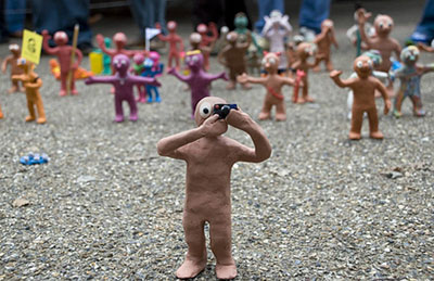 Photograph of the Morph flashmob by Pryere