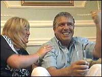 Adrian Fitzpatrick celebrating