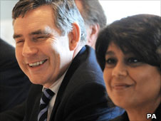 Gordon Brown and Baroness Vadera