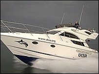 Luxury motor cruiser