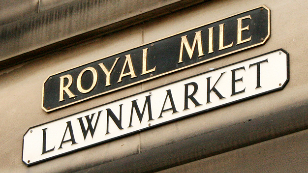 The Royal Mile street sign