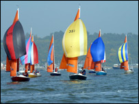 Squibs racing on the River Medway