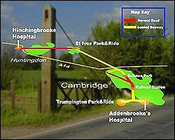 Route of the Guided Bus 