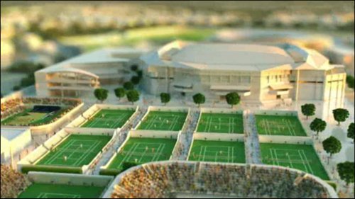 Snapshot of the Wimbledon flyover from Venue View from BBC coverage