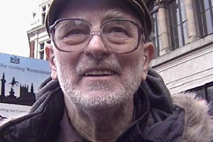 Karl goes on the anti-war march