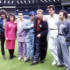Bob Geldof, Janice Long, Adam Ant, Elton John, Gary Kemp, Tony Hadley and Midge Ure launch Live Aid - June 1984